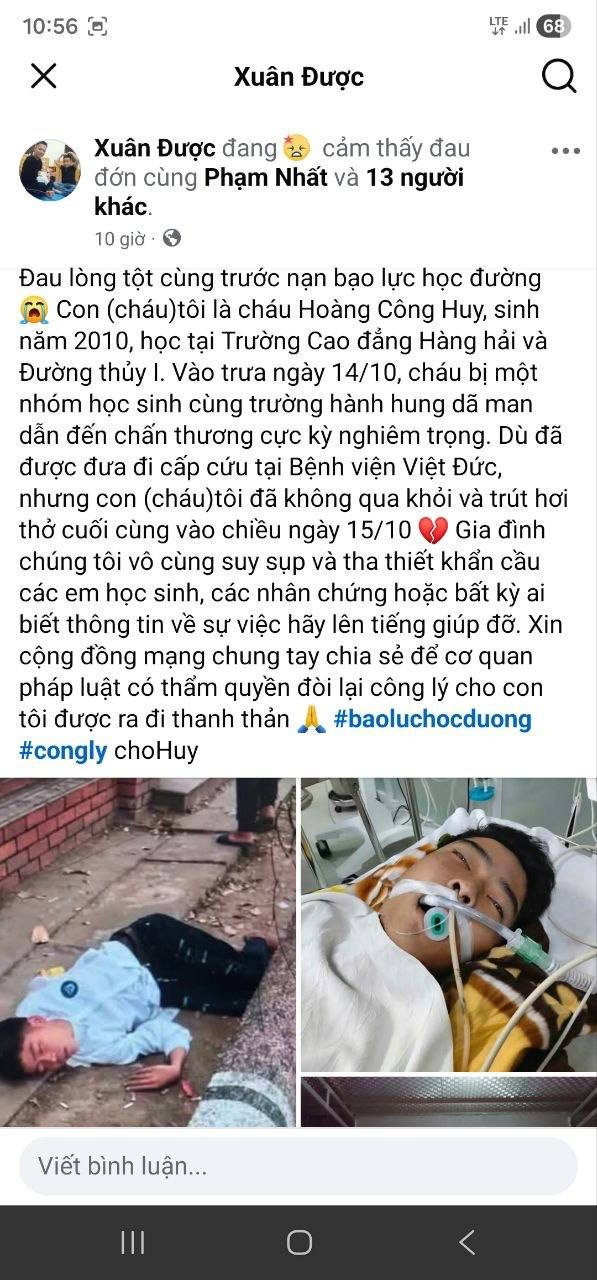 Hình ảnh trong bài viết về vụ việc tại trường học ở Hải Phòng